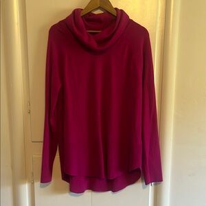 Cyrus Fuchsia Cowl Neck Sweater